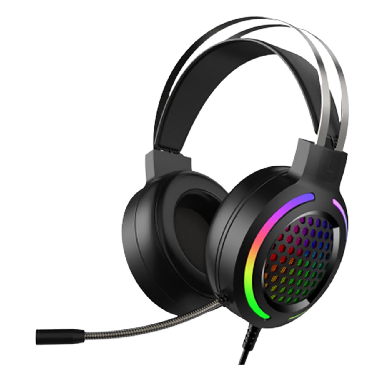 Casque de jeu stéréo SHINEOFI à oreillettes confortables et micro clair - 8