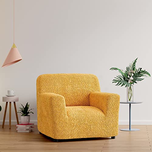 Paulato By Ga.i.co. Chair Cover - Armchair Cover - Armchair Slipcover - Soft Polyester Fabric Slipcover - 1-Piece Form Fit Stretch Stylish Furniture Protector - Microfibra Collection - Mango (Chair) #TOP1