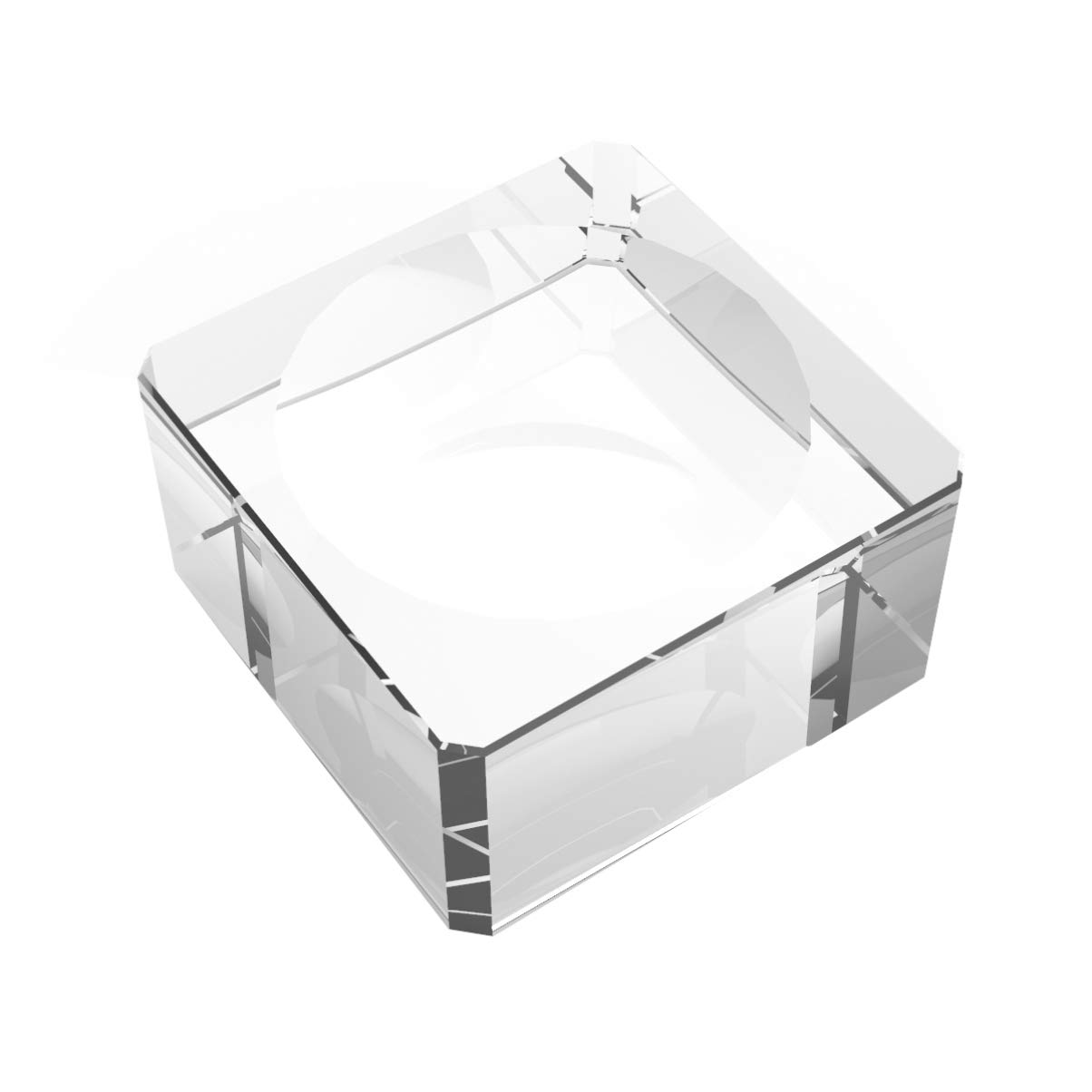 VOSAREA Crystal Ball Base 3cm Glass Stand for Educational Models Clear No Bubbles No Distortions