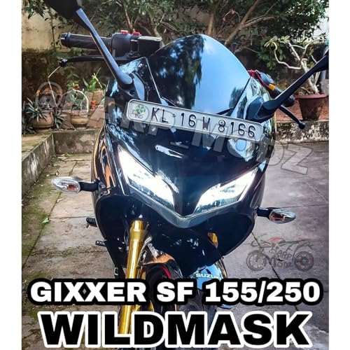 Image of Razor Mask for New Gixxer SF 150 250 (Matt Black)