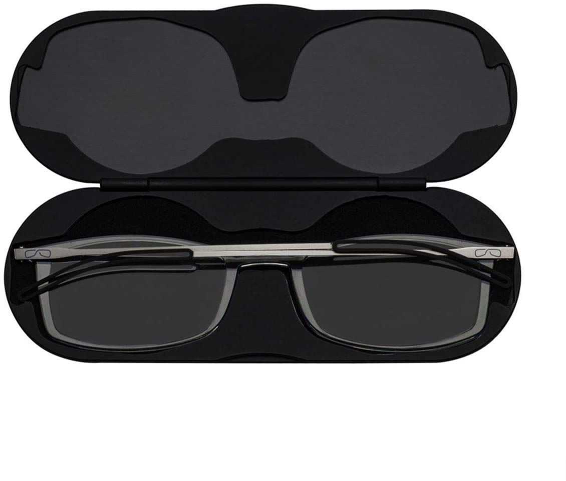 ThinOptics Occhiali Lettura Schermo, Montatura Nera, Ultra Sottili, Leggeri | Occhiali con blocco della luce blu per computer e schermi, uomo e donna, ultra sottili e leggeri, per ufficio e smart working
