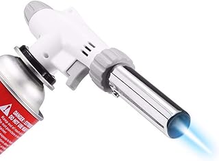JUN_L Metal Flame Gun Welding Gas Torch Lighter Heating Lgnition Butane Portable Camping Welding Gas Torch for Pastries Desserts Blazing Soldering Camping Jewelry