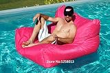 QIROG Wasserdichter und farbenfroher Sitzsack mit Gartenstuhl im Freien (einschließlich Polsterung)