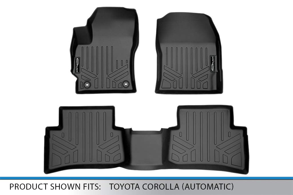 SMARTLINER Custom Fit Floor Mats 2 Row Liner Set for 2023-2025 Toyota Corolla GR — view 5