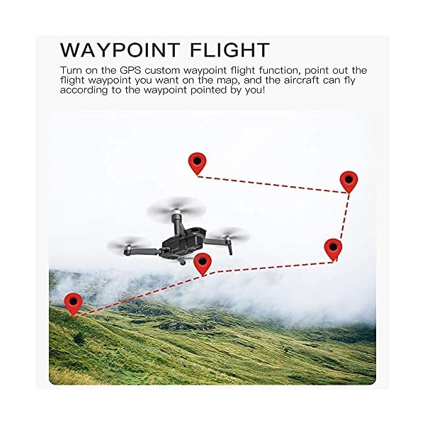 YYAI-HHJU GPS-Drohne, Drohnen Professionelle Doppel-GPS 4K Esc Hd-Kamera WiFi FPV Brushless Motor Hubschrauber… – Bild 6