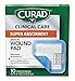 Curad Super Absorbent Polymer Wound Dressings Pad, Maximum Absorbency, 4