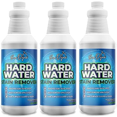 Evo Dyne Hard Water Stain Remover 32oz | Made in USA - Shower Door Cleaner, Clean Tile and Grout, Windows, Fiberglass, Tubs, Chrome (3-Pack)