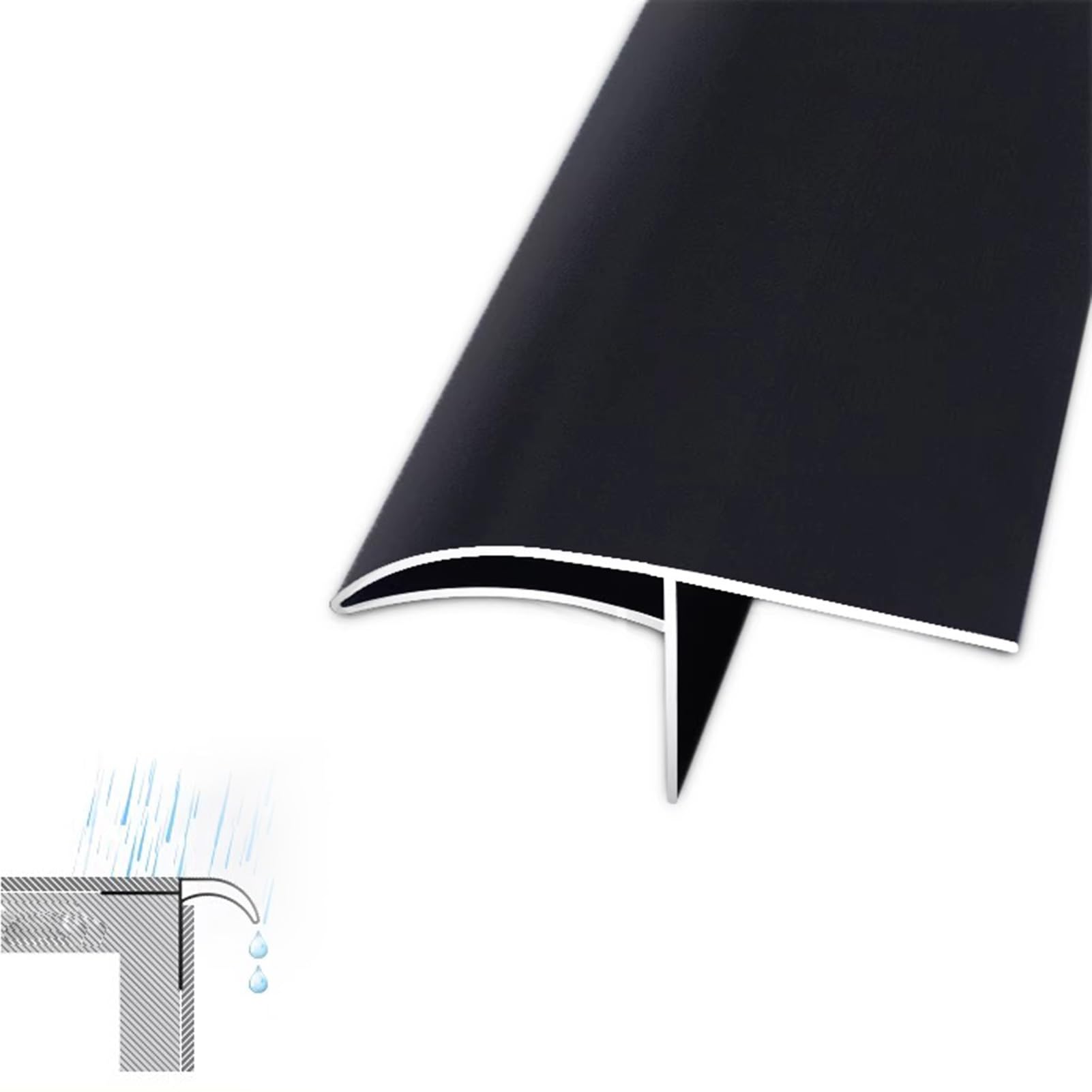 Drip Lines Eaves, Drip Line Diverter Bar, Window Sill Edge, Wall, Door Frame, Eaves Rain Cutter, 1-20m(2.8m/9.2ft)