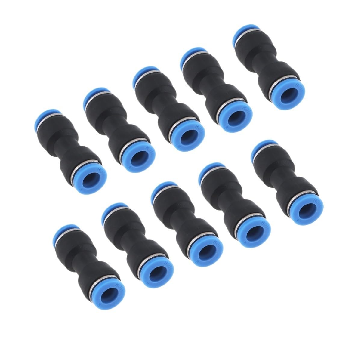 10PCS 4mm 6mm 8mm 12mm 14mm Pneumatic Push in Hose Couping ﻿(10pcs PU-4)