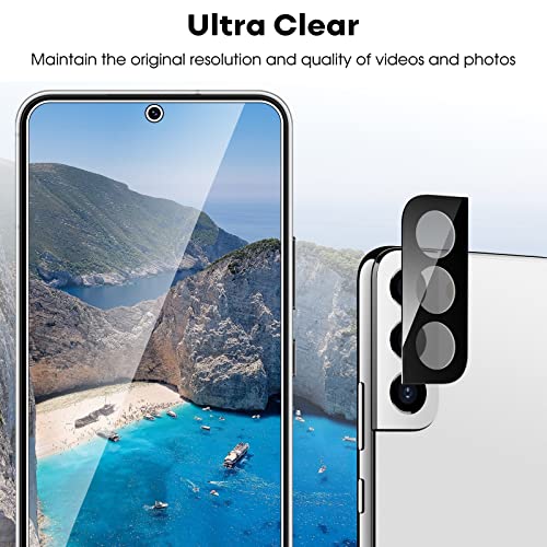 Image of JETech Screen Protector Guard for Samsung Galaxy S22 Plus, 2+2 Pack | with Camera Lens Protector, HD Clear Tempered Glass, Anti-Scratch Protection, Easy Installation Tool