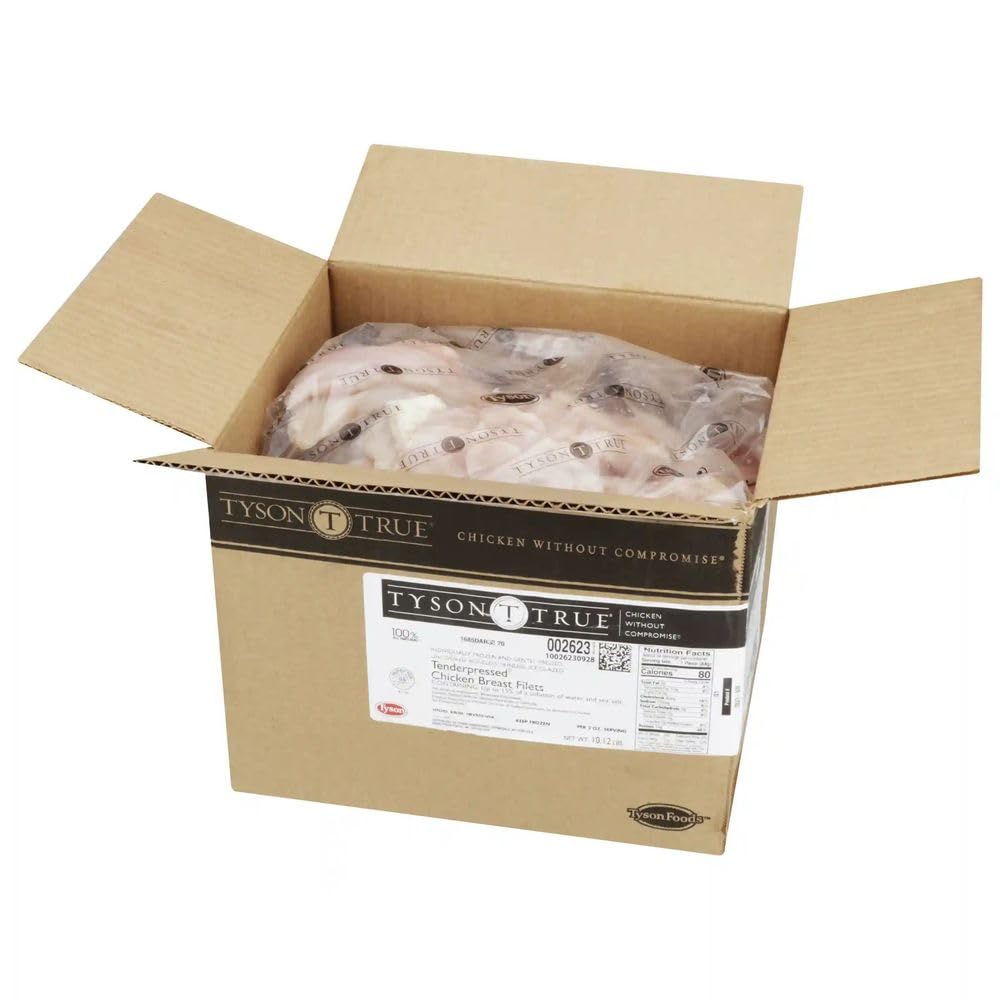 Tyson Savory Tenderpressed Chicken Breast, 3 Ounce -- 54 per case.