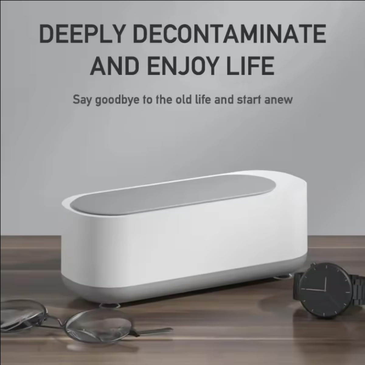 EverZone Ultrasonic Jewelry Cleaner,Watch Cleaner, Professional Machine with 47KHz Frequency and 300ML Capacity, Digital Timer for Eyeglasses, Rings, Coins?Silver?Denture Ultrasonic Cleaner