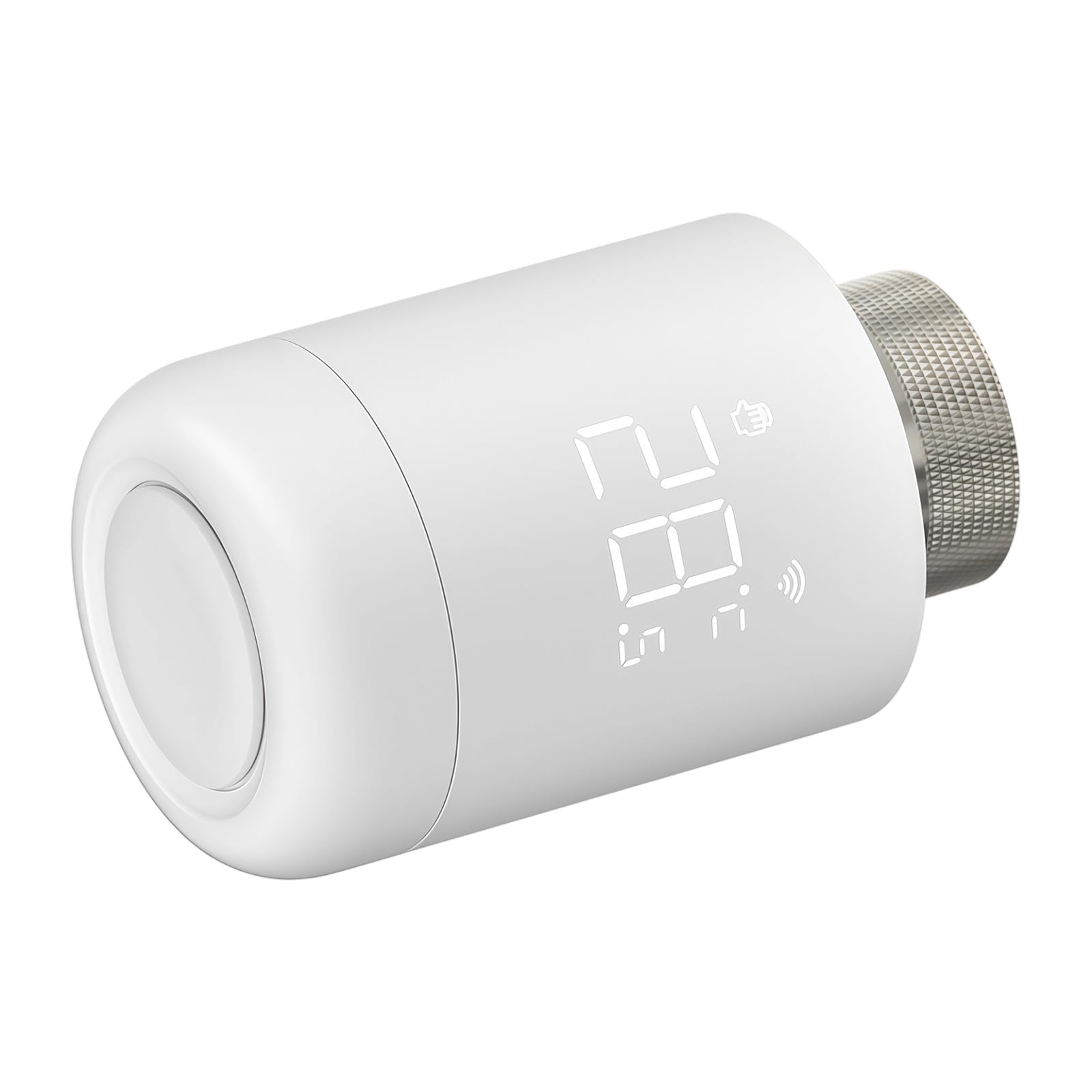 Flintronic Thermostatique Intelligente, Tête Thermostatique Connectée au Wi-FI Via ZigBee, Thermostat de Radiateur Intelligent, Réglez la Température à Distance Via l'Application Mobile (App: Tuya)