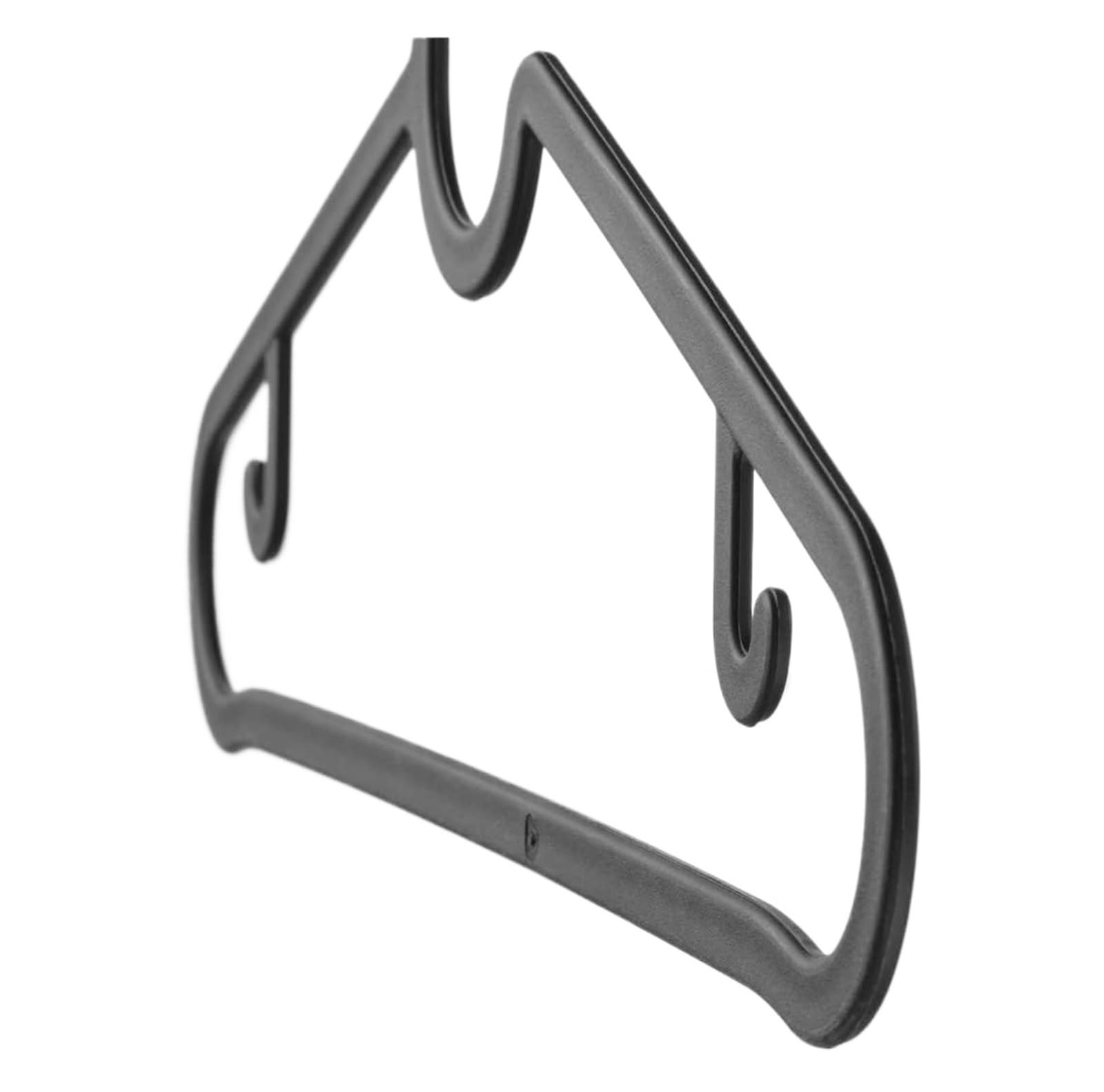 10–50 Stück Kleiderbügel aus Kunststoff, weiß, for Hemden, Unterwäsche, schmale Kleidung(Black,10PCS)
