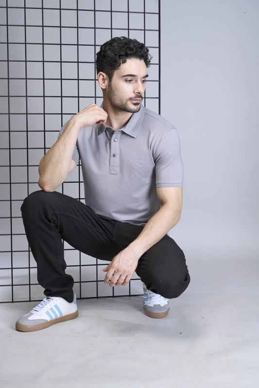 Image of Interwove Bamboo Knitted Polo T-Shirt