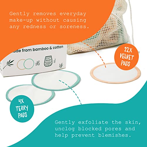 Ecovibe Plastic-Free Reusable Organic Makeup Remover Pads & Bag, Eco-Friendly, Extra Soft & Suitable For Sensitive Skin - Image 3