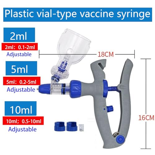 Siringa Automatica Per Bestiame, Pistola Per Iniezione Veterinaria, Inserimento Continuo In Bottiglia, Siringhe Regolabili(A-5Ml) - 2