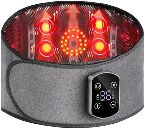 Almofada de aquecimento sem fio para alívio da dor nas costas, ma...