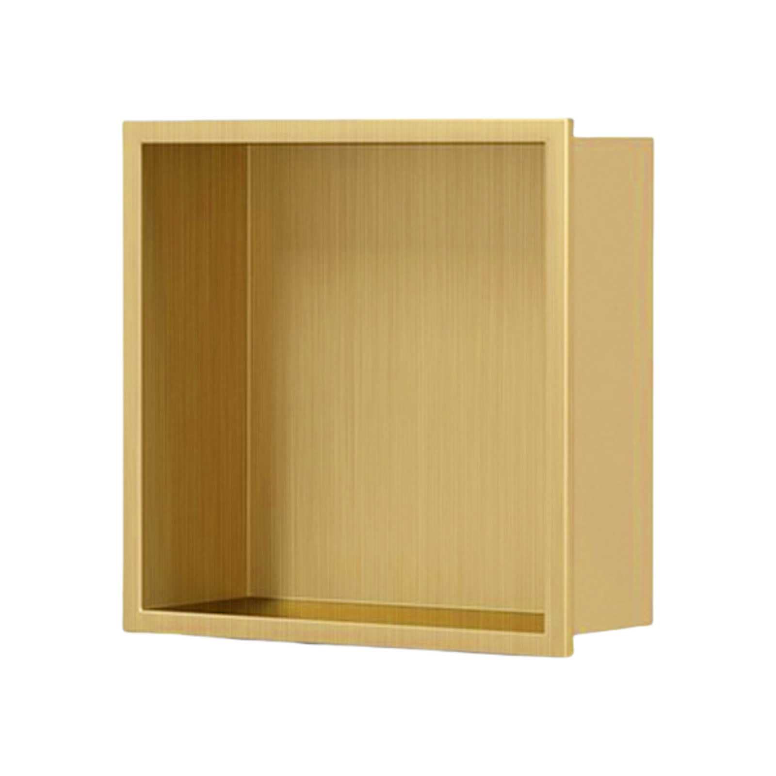 Niche de douche encastrable en inox brossé avec installation facile