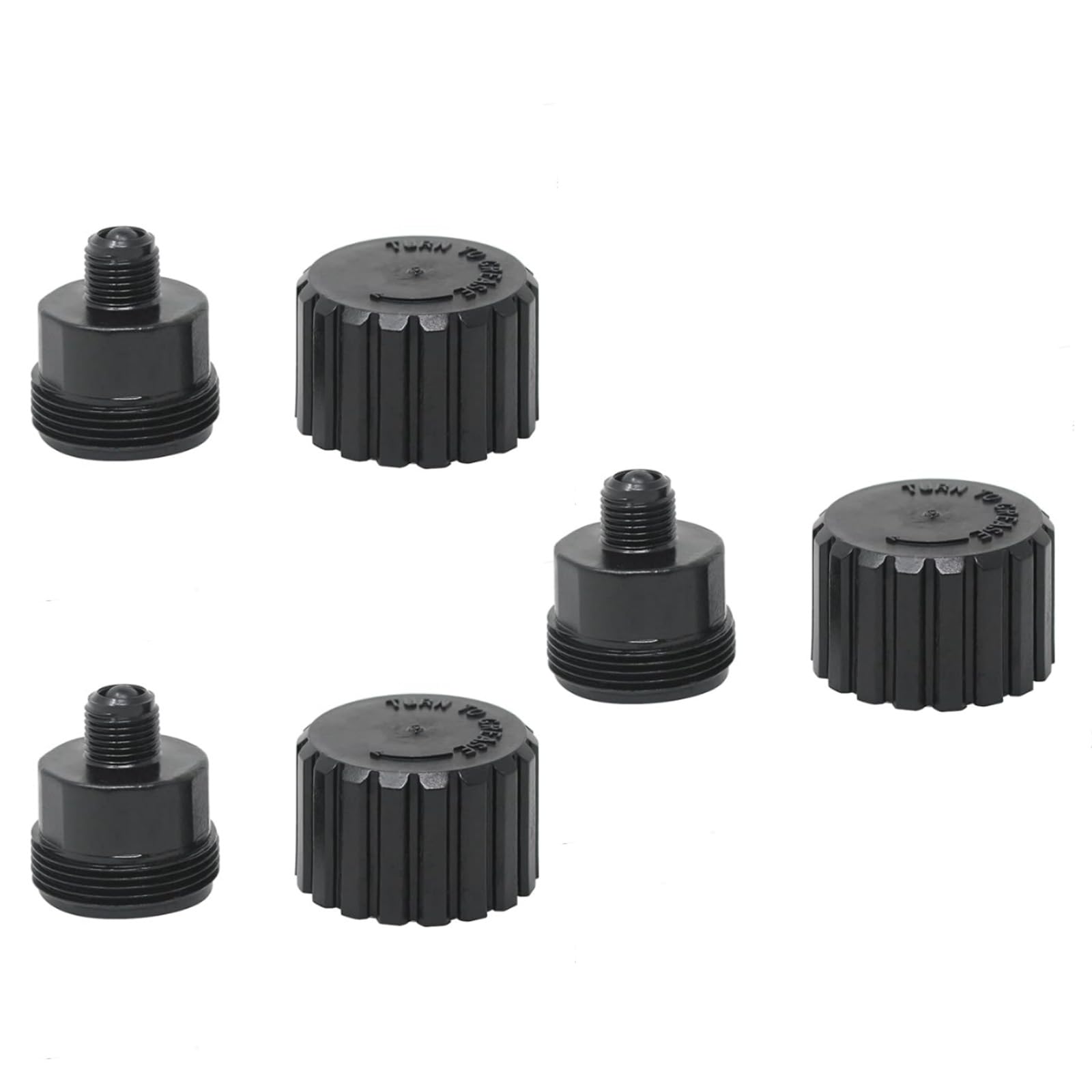 Xjdzineq 3 Count Pool Valves Lubrication Cup Assembly Heavy Duty Pool Equipment Grease Cups PVC Texture Suitable for Systems Grease Cup Replacement