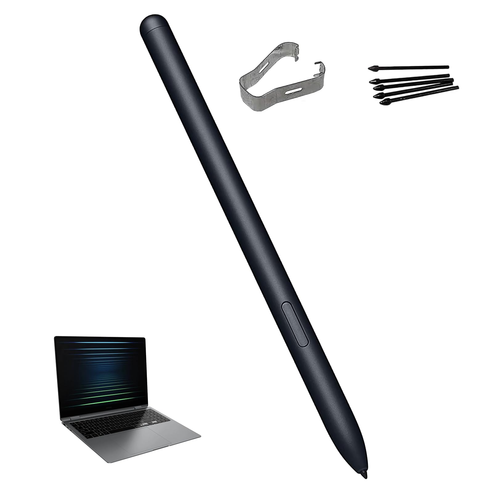Galaxy Book5 360 S Pen Replacement for Samsung Galaxy Book5 360 Pen, Book5 Pro 360 S Pen Without Bluetooth, Book5 Pro 360 Stylus Pen + 5 Tips (Black)-picture-22