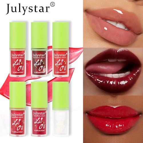 INTEROOKIE Beautiful makeup, long-lasting moisturizing, transparent water gloss lip oil, moisturizing and fruity lips, mirror shaped lip balm (5) - Image 5