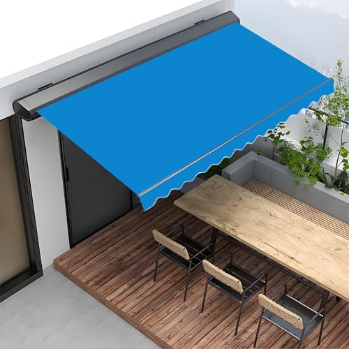 Toile de rechange pour store rétractable extérieur bleu 1,5x1 m - 5