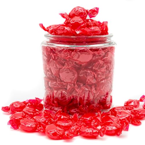 Cinnamon Hard Candy Discs 2 lb – Hot and Spicy Flavor, Individually Wrapped, Bulk, Resealable Bag - Thumbnail 6