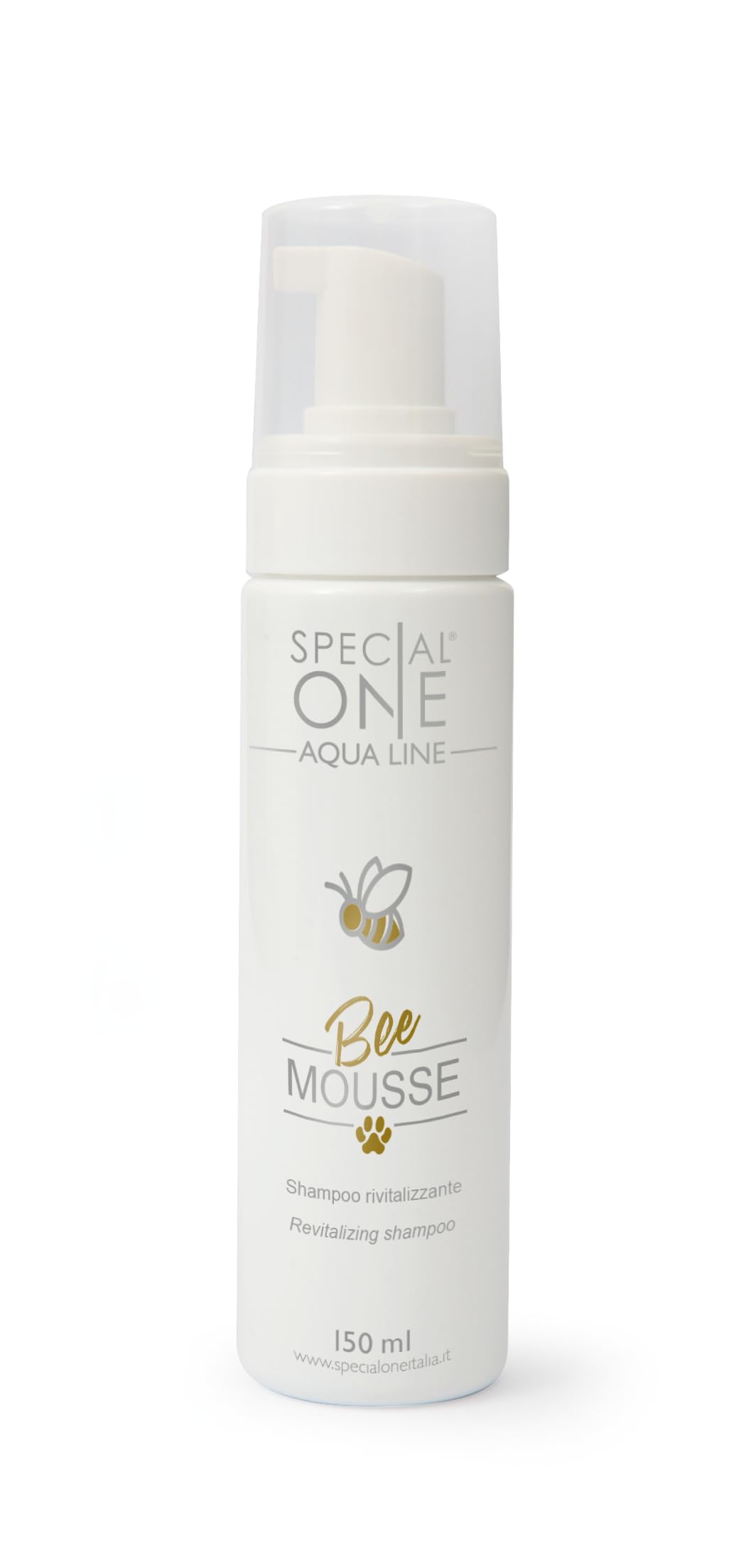 SPECIAL ONE - BEE MOUSSE Igienizzante Zampe Cani - Mousse Antibatterica con Clorexidina e Propoli - Detergenza Profonda, Idratazione e Protezione - Previene Irritazioni e Arrossamenti - 150 ml