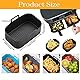 2Pcs Airfryer Silikonform für Ninja Foodi AF400EU AF300EU, Heißluftfritteuse Zubehör, Silikon Airfryer Zubehör für Ninja Foodi Max Dual Zone, Heißluftfritteuse Backform