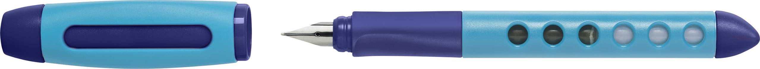 FABER-CASTELL 149849 – pióro wieczne Scribolino dla leworęcznych, stalówka L, kolor niebieski, 1 sztuka