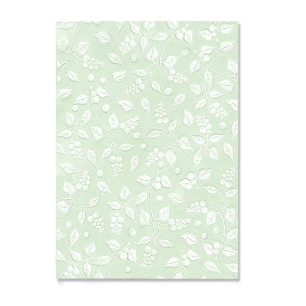 Sizzix Multi-Level Textured Impressions A5 Embossing Folder-Snowberry by Kath Breen