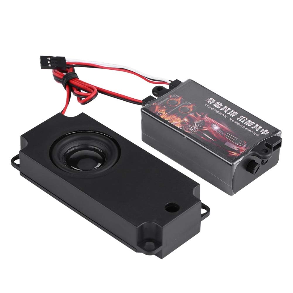 Ejoyous RC Auto Motor Sound Simulator, Soundgenerator Auto RC Car Engine Sound Simulierter mit 1 Lautsprecher für 1/10 Fahrzeugmodelle