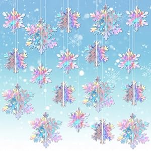 JULMELON 18PCS Christmas Hanging Sn...