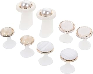 Uonlytech 8Pcs Toe Separators Pearl Nail Art Pedicure Dividers Toe Spacers Toenail Polish Separators Toe Finger Separator for Women Nail Art
