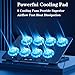 Laptop Cooling Pad with 8 Fans, Blue LED Lights, Adjustable Fan Speed，High Performance Cooling Fan (RGB 8 Fans)