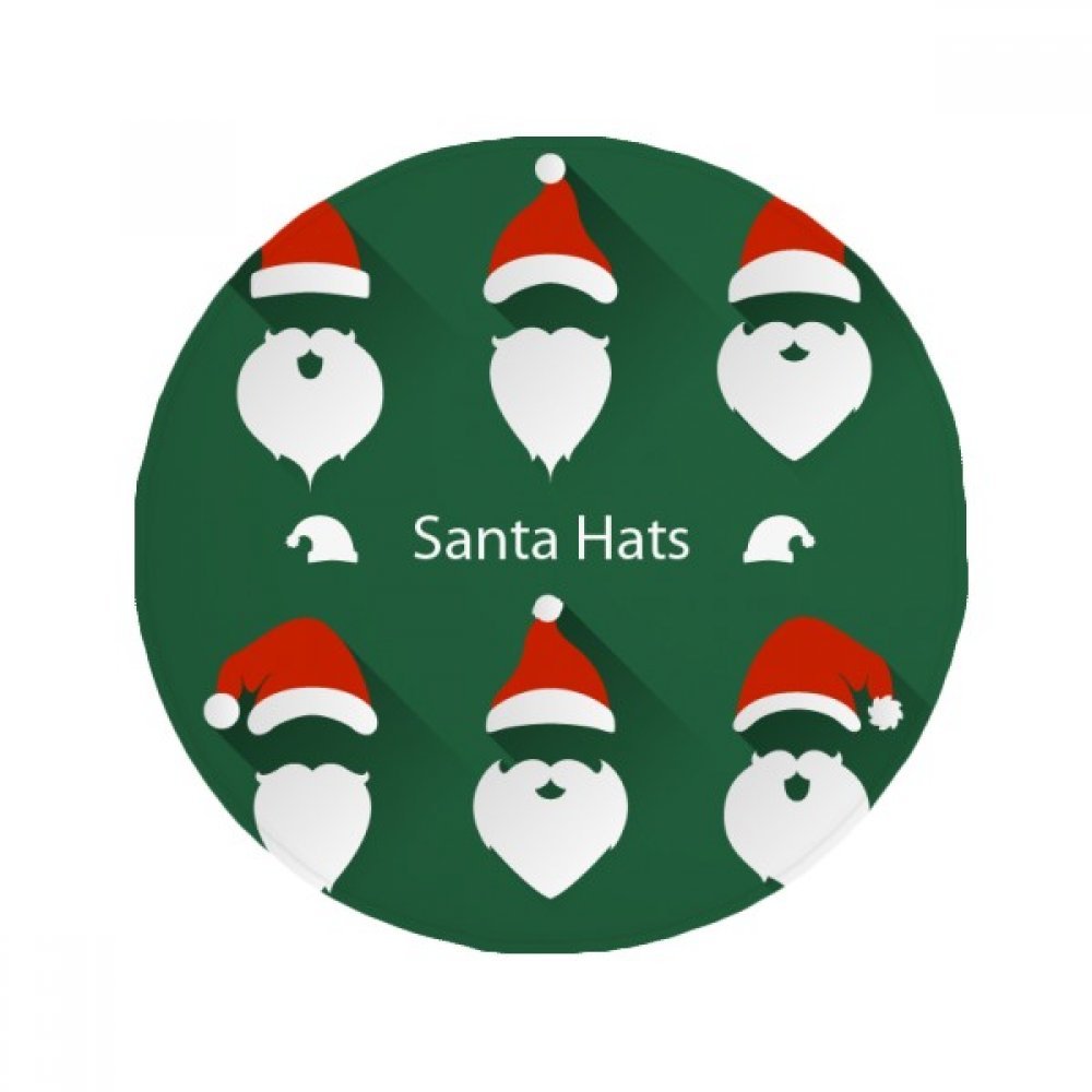 Tapis rond de Noël Père Noël 80cm pour salon et cuisine