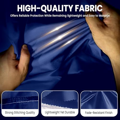 Image of Robustt Bike Cover for Dust with UV Protection, Universal Fit (125cc to 150cc), Water Resistant & All Weather Protection with Two Wheeler Cover | Keeps Bike Cool | Perfect Bike Body Cover