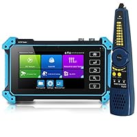 CCTV-Tester, IPC-5200C Plus 12,7 cm IPS Touchscreen IP CVBS Analog Kamera Tester 4K H.265 Video Monitor mit HDMI-Eingang/POE/WiFi/Kabel-Tracker/TVI CVI AHD/Firmware Upgraded