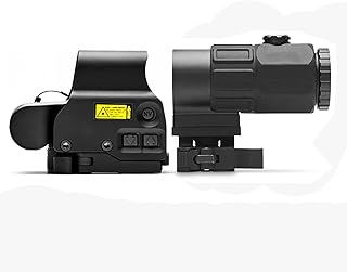 558 & G45 Hybrid Sight, Green Red Dot Holographic Scope and G45 5X Magnifier Combo, Quick Release Rollover Multiplier, for 20mm Rail Mount - AWETHE