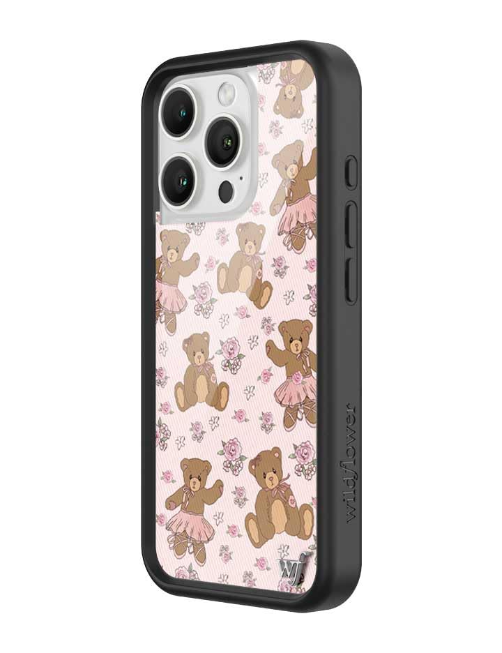 Image of Wildflower Cases - Compatible with iPhone 16 Pro | Protective Bumper, 6.5ft Drop Test Certified, Women Owned Small Business | Bear-y Ballet