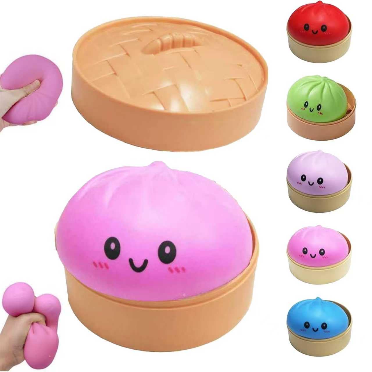 New 2026-Dumpling Squishies & Dumpling Squishy Mystery Box Squishy Dumpling (Purple) — view 12