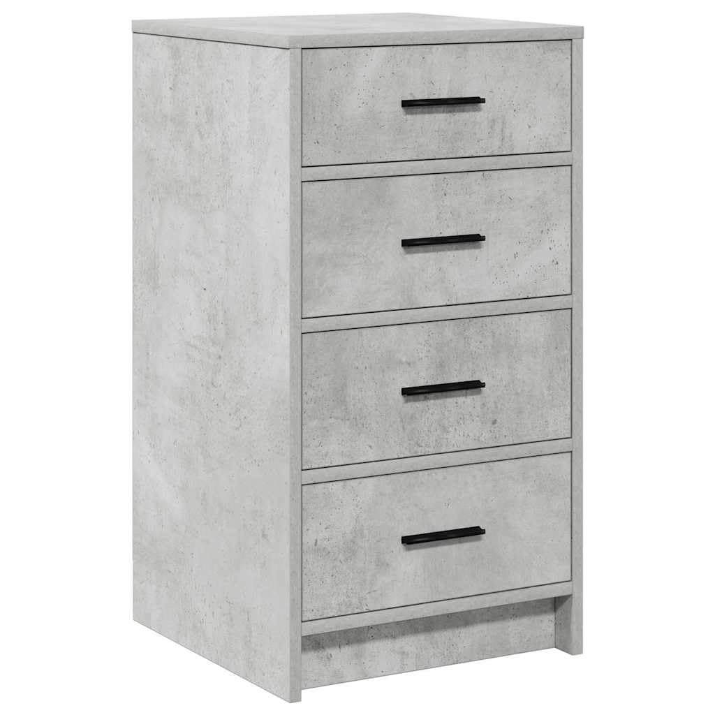 Tocador con espejo y 10 cajones de hormigón gris de madera 78,5 x 41 x 135 cm, 3 piezas con iluminación LED y armario alto para dormitorio, salón de belleza y peluquería