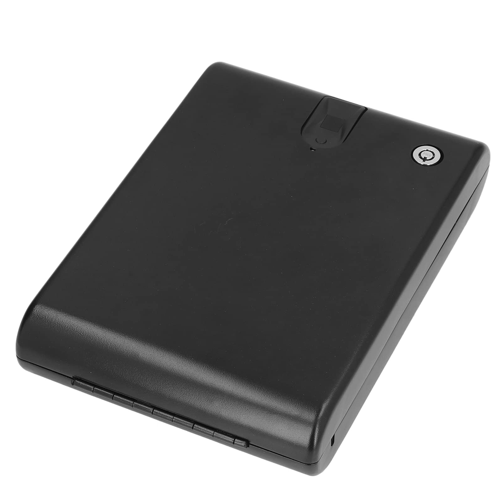 OS100SE Coffre-fort à Empreintes Digitales, Coffre-fort Portable en Acier à Accès Rapide pour Voiture avec Corde pour Documents de Bijoux en Espèces, s'adapte aux Espaces de Taille, Acier