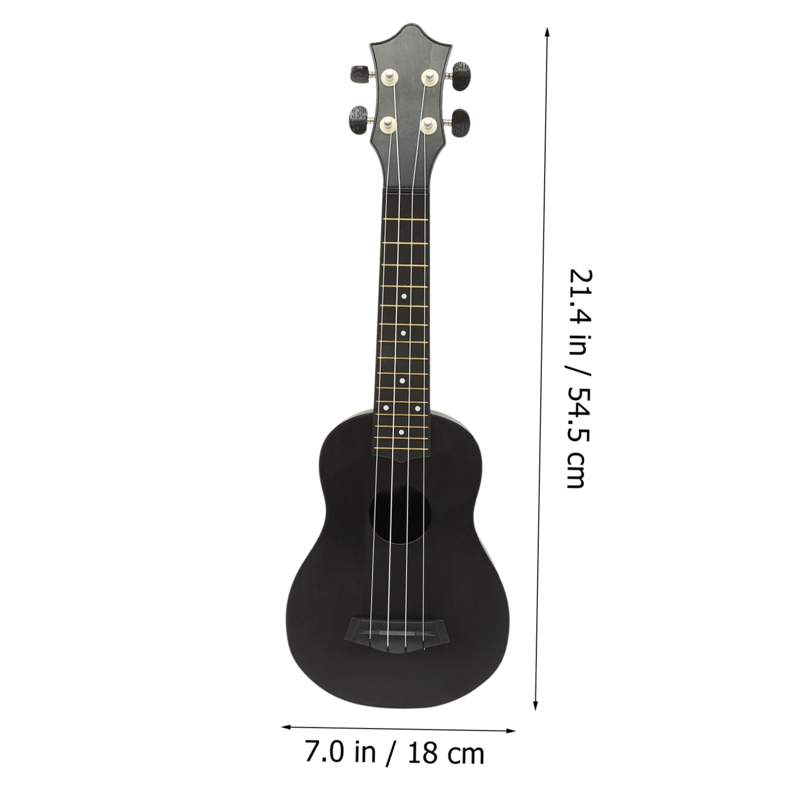 Yardwe Ukulele De Madera Para Principiantes Acústico De Instrumento Musical Cuatro Cuerdas Para Niño Niña y Adultos Guitarra Infantil Resistente y Fácil De Usar Color Negro