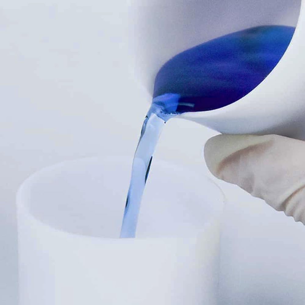 Vaso de precipitados de PTFE de : vaso de teflón de 50 a 1000 ml for resistencia química, seguro for ácidos y álcalis.(With a Lid 2000mL)