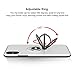 DESOF iPhone X Case, iPhone 10 Case with Ring Holder Kickstand, 360°Adjustable Ring Grip Stand Work with Magnetic Car Mount Anti-Fingerprint Slim Cover for Apple iPhone X (2017) 5.8 inch - White