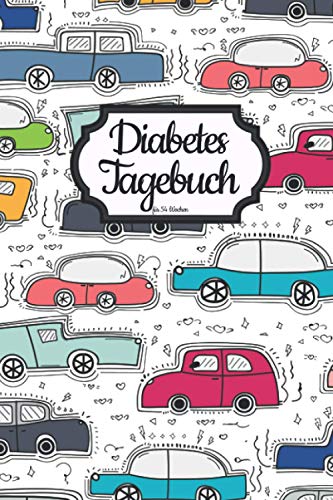 Diabetes Tagebuch mit Auto Cover für 54 Wochen: DIN A5 Diabetes Tagebuch für 54 Wochen, mit Medikamenten Plan und als übersichtlicher Wochen Planer gestaltet. Zum selbst eintragen der Blutzuckerwerte.