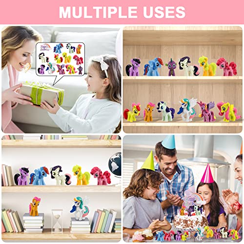 OSDUE 13 stuks taartfiguren, kinderverjaardag, minifiguren, taartdecoratie, cupcake-figuren, speelgoed, cartoon… - Image 7