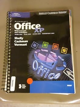 Spiral-bound Microsoft Office XP-Brief Concepts and Techniques Book